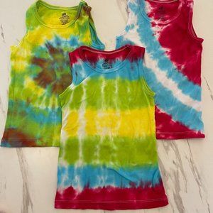 3 tye dye tank tops